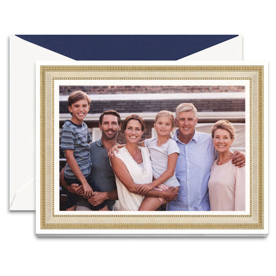 Gold Portrait Frame Photo Cards
